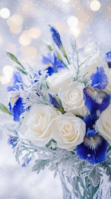 Enchanting Winter Bouquet: AI Generated Floral Art thumbnail 3