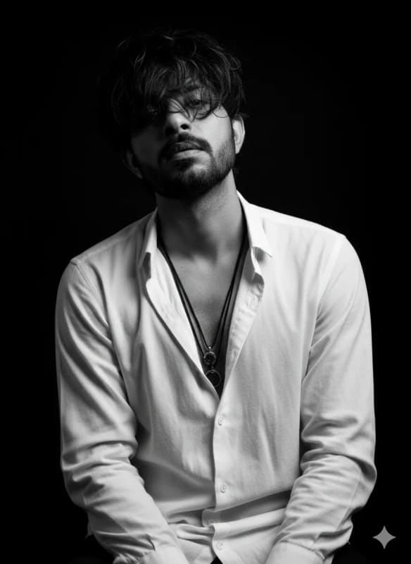 Moody Black and White Portrait Photography thumbnail 3
