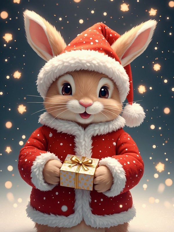Dog in Santa Suit: Festive Holiday Portrait thumbnail 5