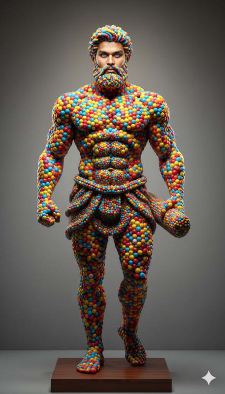 Gumball Sculpture: Hercules - view 1