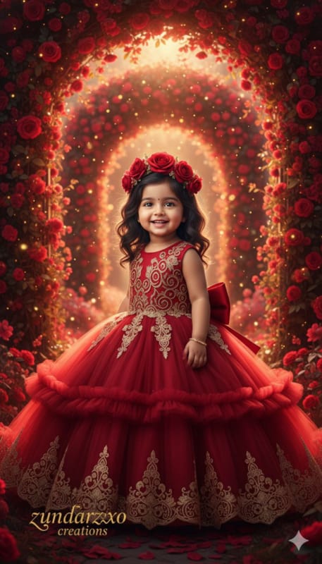 Enchanted Crimson Princess Portrait thumbnail 2