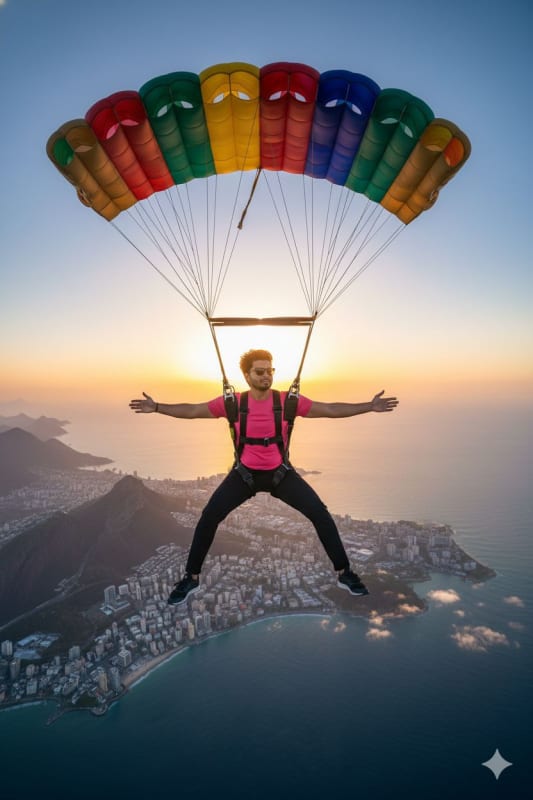 Adventurous Helicopter Selfie at Sunset: A Dynamic AI Art Prompt thumbnail 3