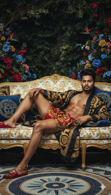 Opulent Versace-Style Fashion Editorial - view 1