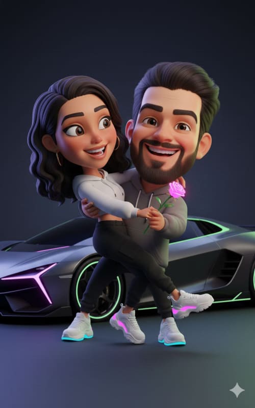 Hyper-Stylized 3D Caricature with Urban Streetwear thumbnail 5