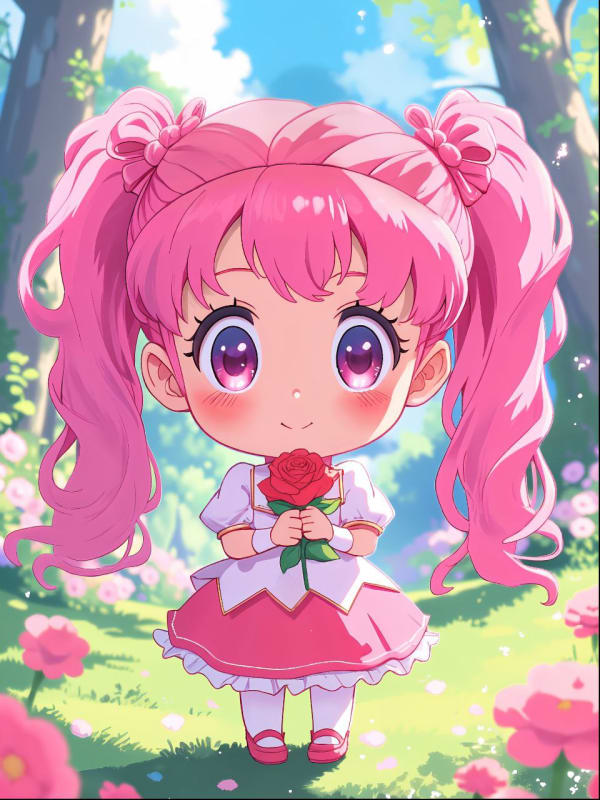 Chibi Chibiusa Magical Girl Anime Style - view 1