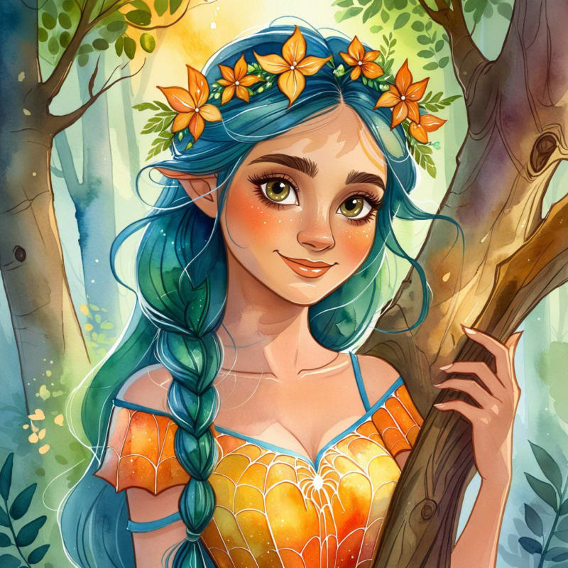 Enchanting Forest Fairy Hamadryad with Magical Aura - view 1