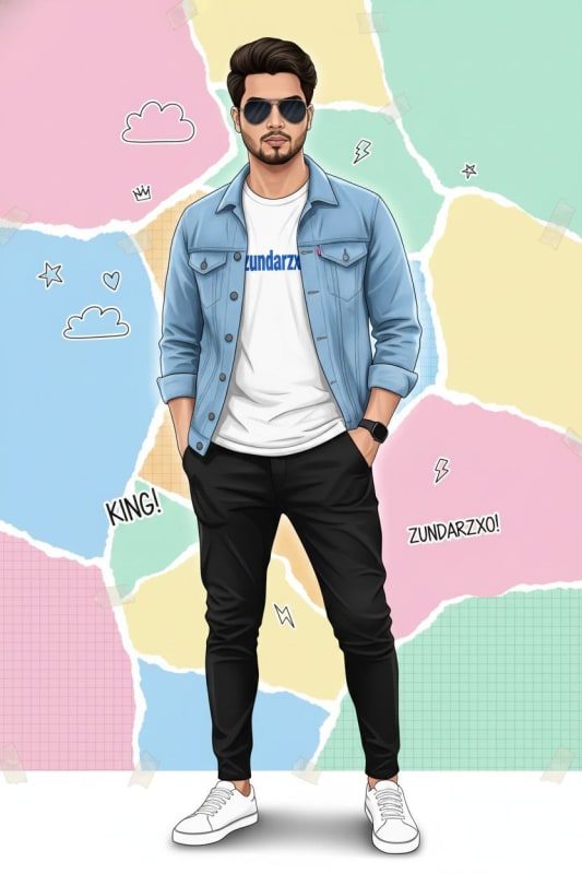 Stylish Full Body Portrait AI Art Prompt thumbnail 2