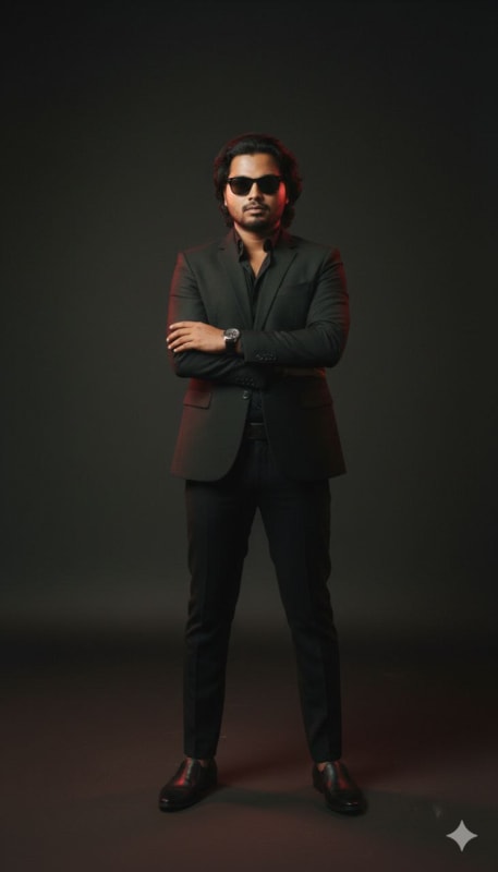 Cinematic All-Black Luxury Portrait thumbnail 3