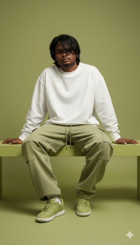 Lemon Green Futuristic Streetwear Editorial thumbnail 2