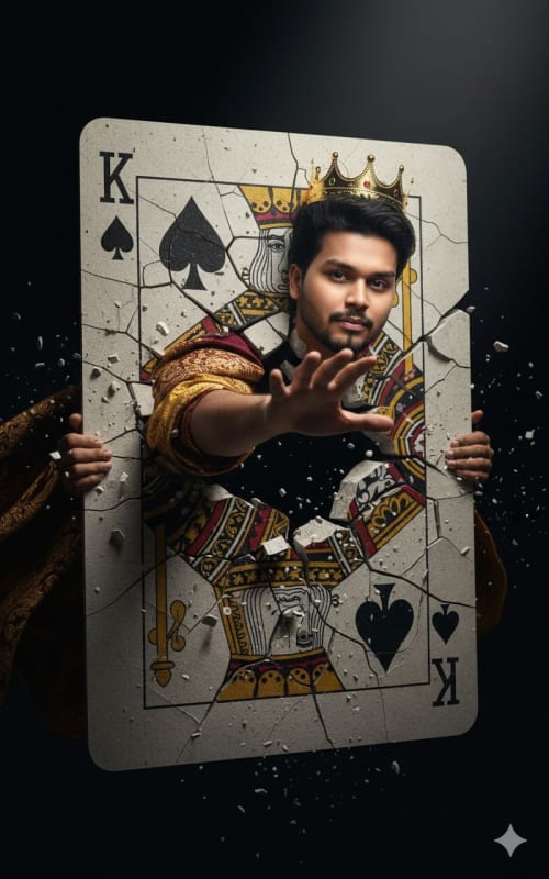 King of Spades Stone Portrait: Hyper-Realistic 64K DSLR Image thumbnail 2
