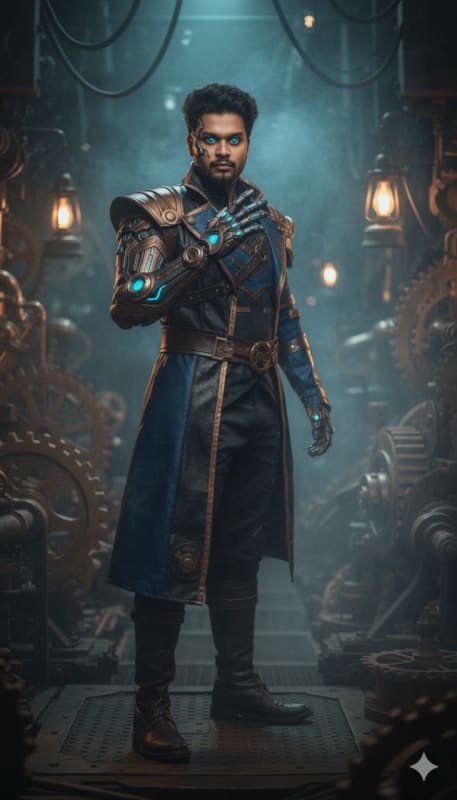 Viktor from Arcane: Realistic Steampunk Portrait thumbnail 3