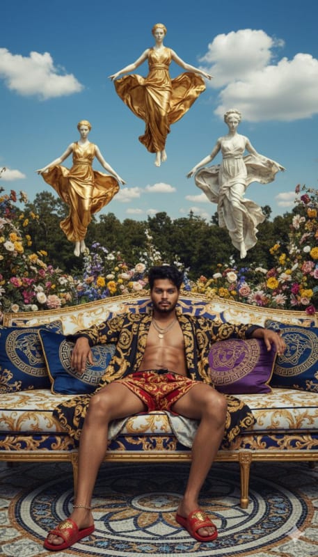 Opulent Versace-Style Fashion Editorial thumbnail 2