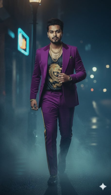 Noir Urban Fashion Portrait thumbnail 2