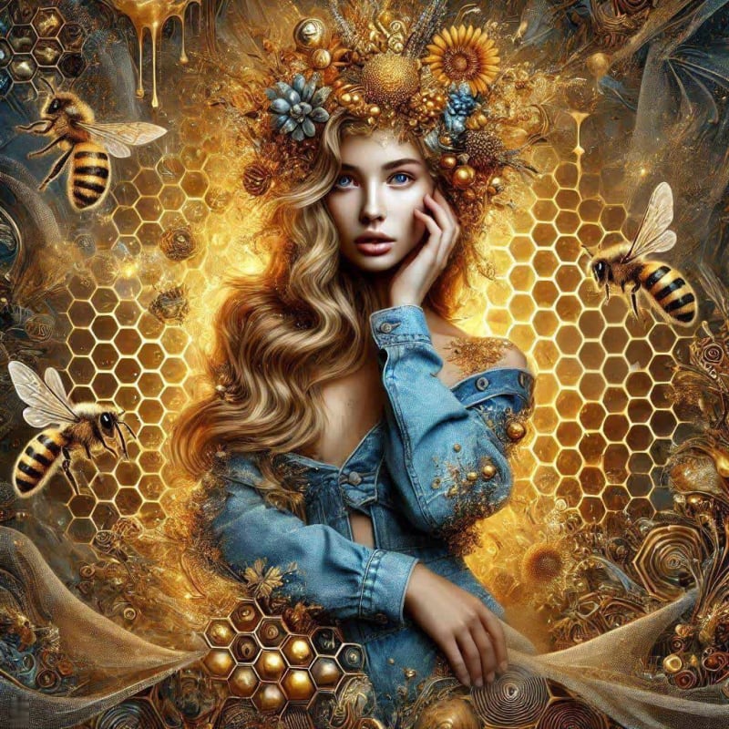 Honey Girl: A Fusion of Nature, Technology, and Art thumbnail 4