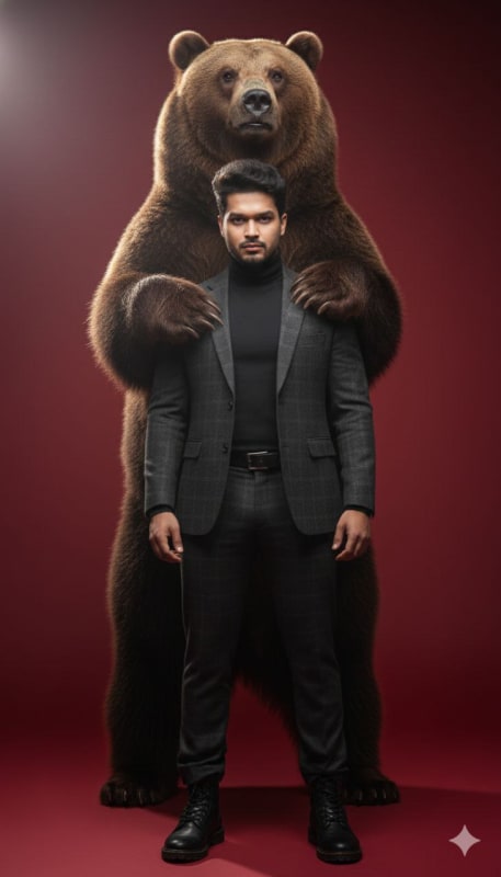 Suited Man & Massive Brown Bear thumbnail 2