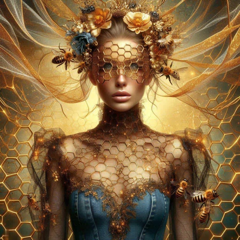 Honey Girl: A Fusion of Nature, Technology, and Art thumbnail 2