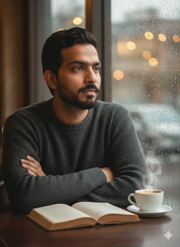 Cozy Cafe Scene on a Rainy Day: AI Art Prompt thumbnail 2