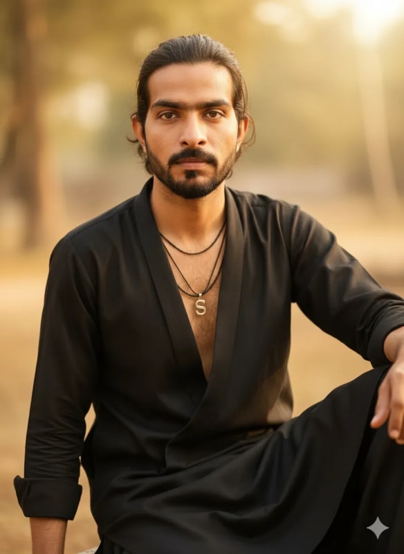 Stylish Young Man in Kurta Pajama Portrait thumbnail 2