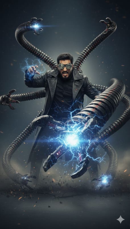 Hyper-Realistic Doctor Octopus Portrait thumbnail 2