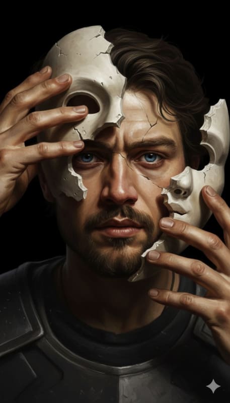 Baroque Unmasking: Surreal Portrait thumbnail 2
