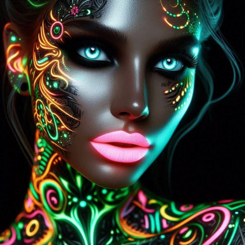 Neon Graffiti Girl: Cyberpunk Portrait Photography thumbnail 3