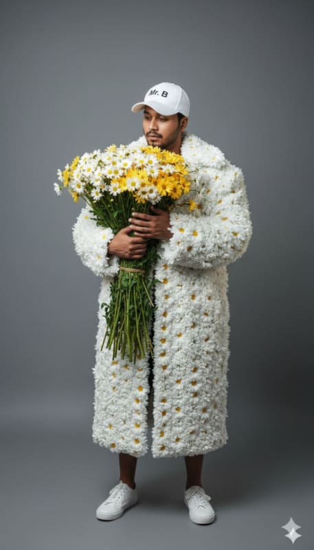 Surreal Daisy Portrait: Avant-Garde Fashion Photography thumbnail 3