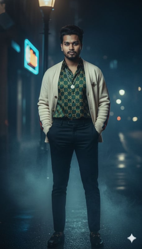 Noir Urban Fashion Portrait thumbnail 3