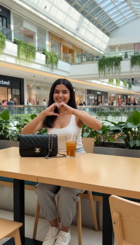 Casual Mall Portrait: Heart Gesture thumbnail 3