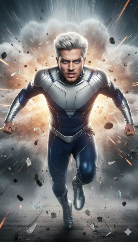Cinematic MCU Quicksilver Action Shot thumbnail 3