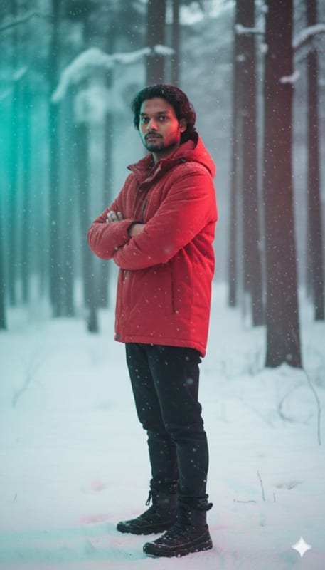 Cinematic Snowy Forest Portrait thumbnail 4