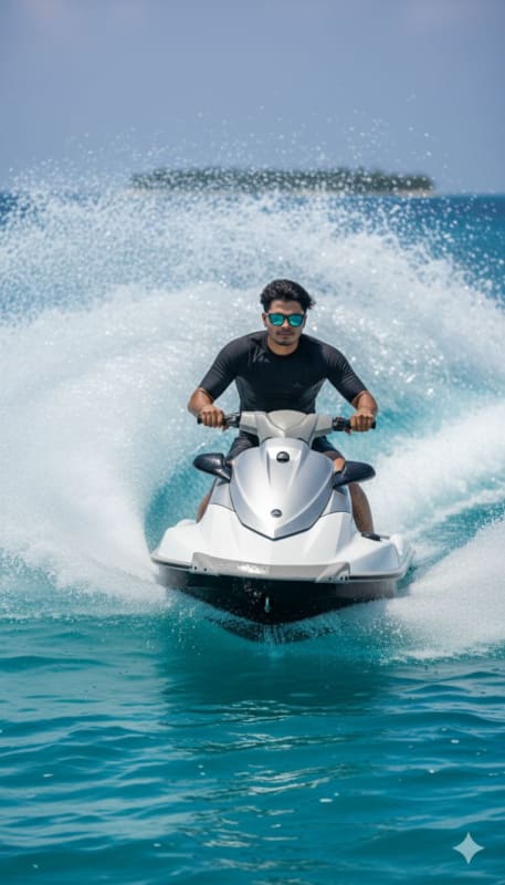 Cinematic Jet Ski Action Portrait - view 1