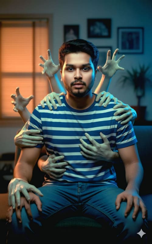 Hyperrealistic Ghost Hands Horror Portrait - view 1