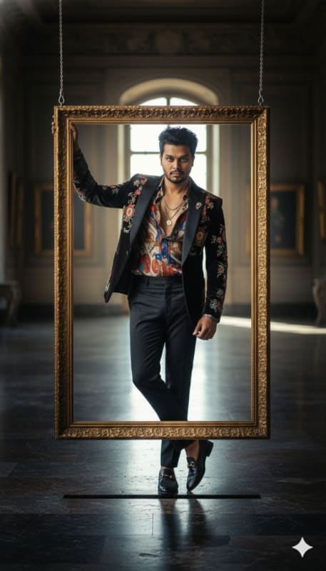 High-Fashion Gucci Frame Portrait thumbnail 2
