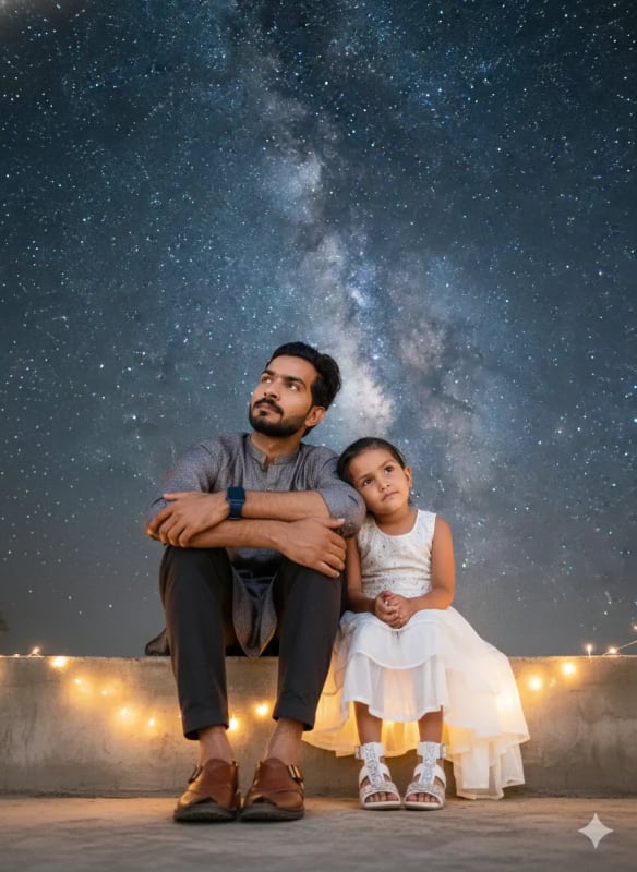 Dreamy Rooftop Stargazing: A Night Scene Prompt thumbnail 2