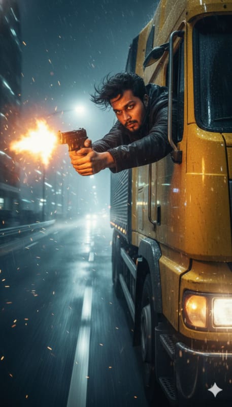 Intense Urban Drift: Cinematic Action Scene - view 1