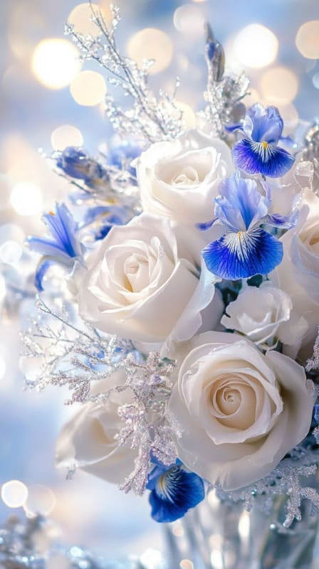 Enchanting Winter Bouquet: AI Generated Floral Art thumbnail 5