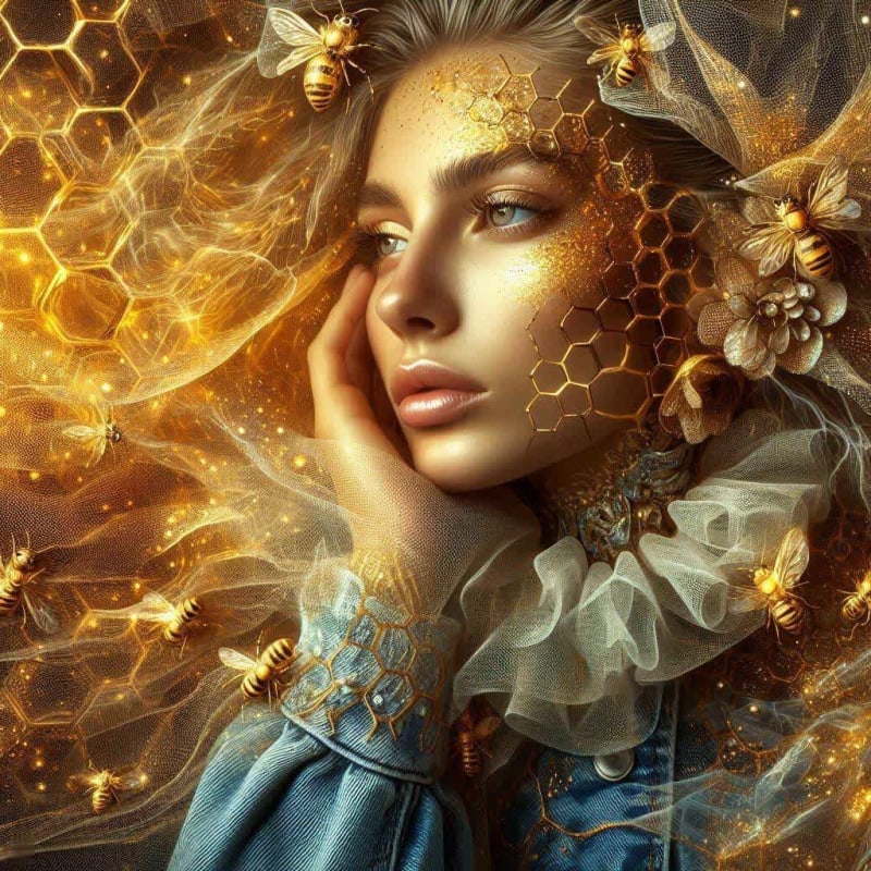 Honey Girl: A Fusion of Nature, Technology, and Art - view 1