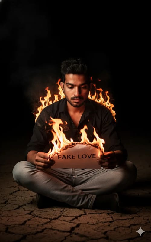 Conceptual Portrait of Heartbreak and Letting Go thumbnail 2