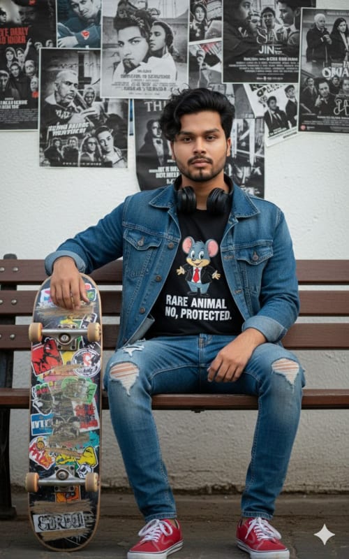 Stylish Young Man Portrait with Urban Vibe - view 1
