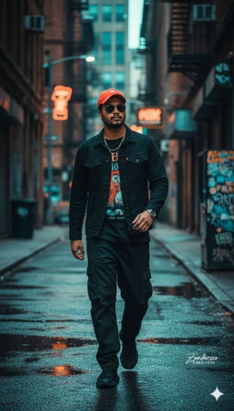 Gritty Urban Streetwear Portrait thumbnail 2