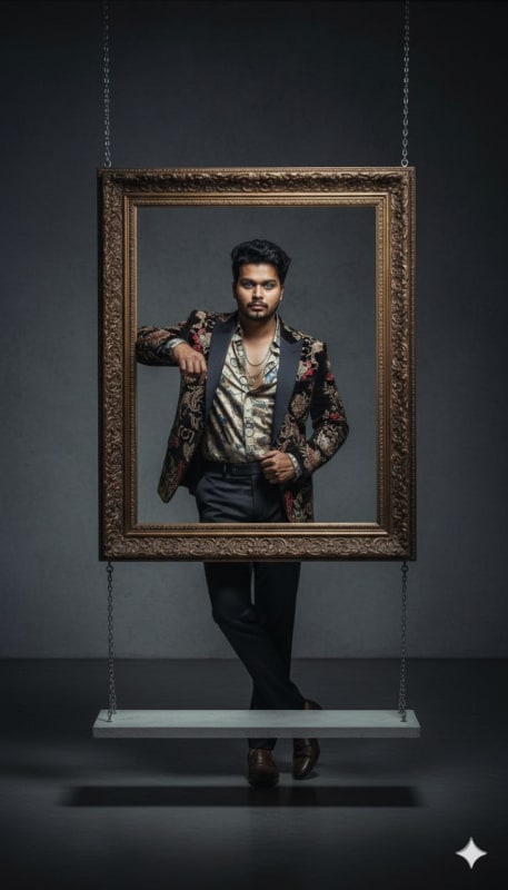 High-Fashion Gucci Frame Portrait thumbnail 3