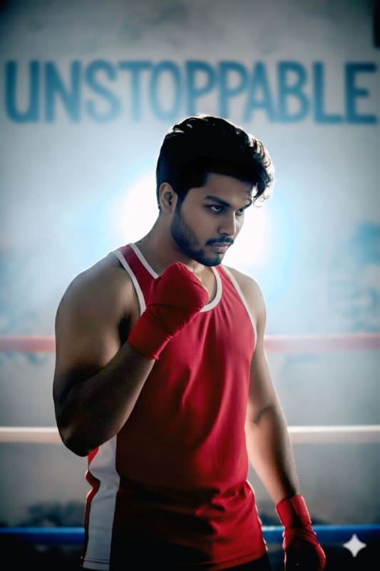 Dramatic Boxer Portrait: Unstoppable Determination - view 1