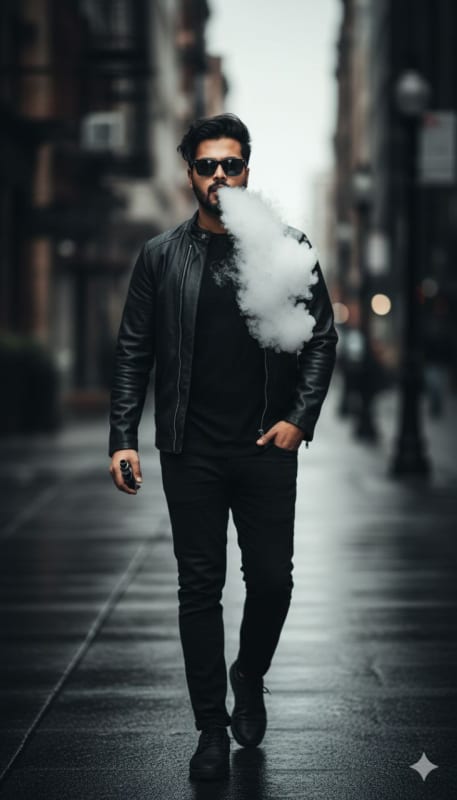 Dramatic Vape Smoke Portrait thumbnail 2