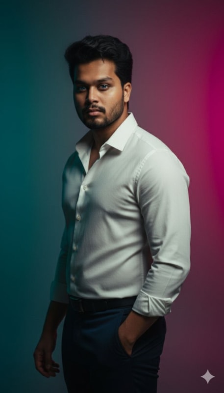 Modern GQ-Style Studio Portrait - view 1