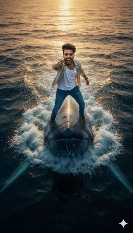 Cinematic Blue Whale Surfer thumbnail 3
