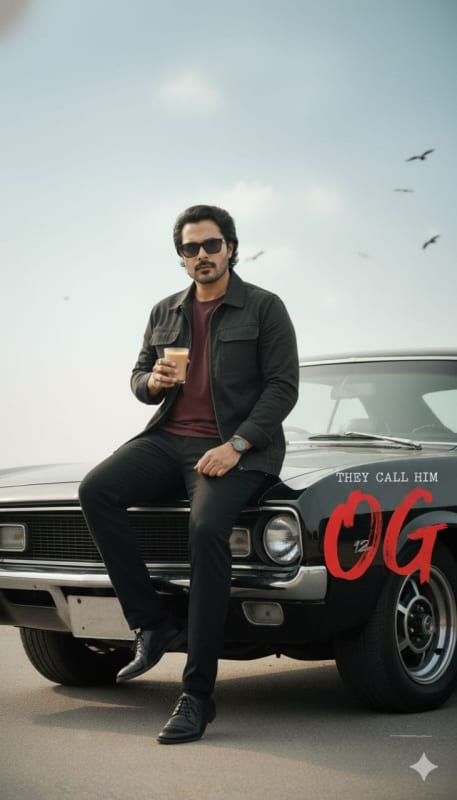 Stylish 'OG' Action Movie Poster - view 1