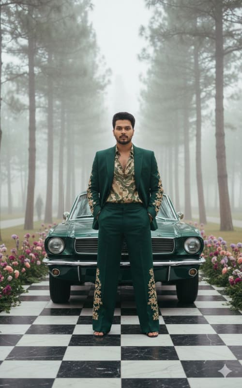 Emerald Elegance: A Cinematic Fashion Editorial thumbnail 2