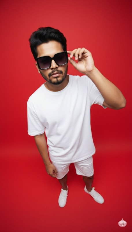 High-Angle Streetwear Portrait on Yellow thumbnail 2