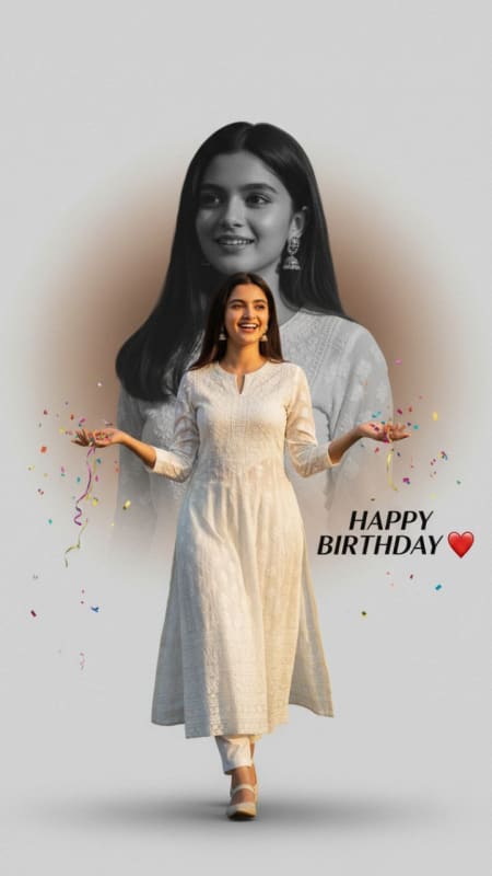 Modern Split-Personality Birthday Campaign Poster thumbnail 3