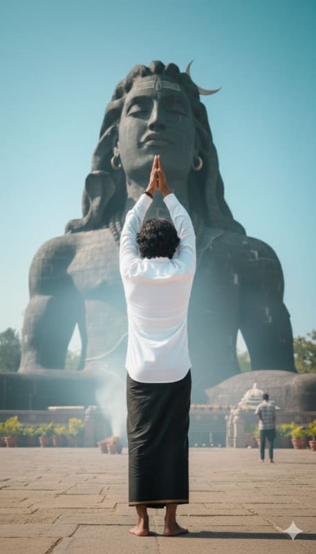 Majestic Adi Yogi Shiva Statue Portrait - view 1
